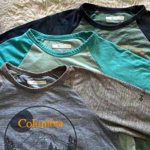 2 pcs of long sleeve t-shirts and 1 pc of 3/4 sleeve for boys